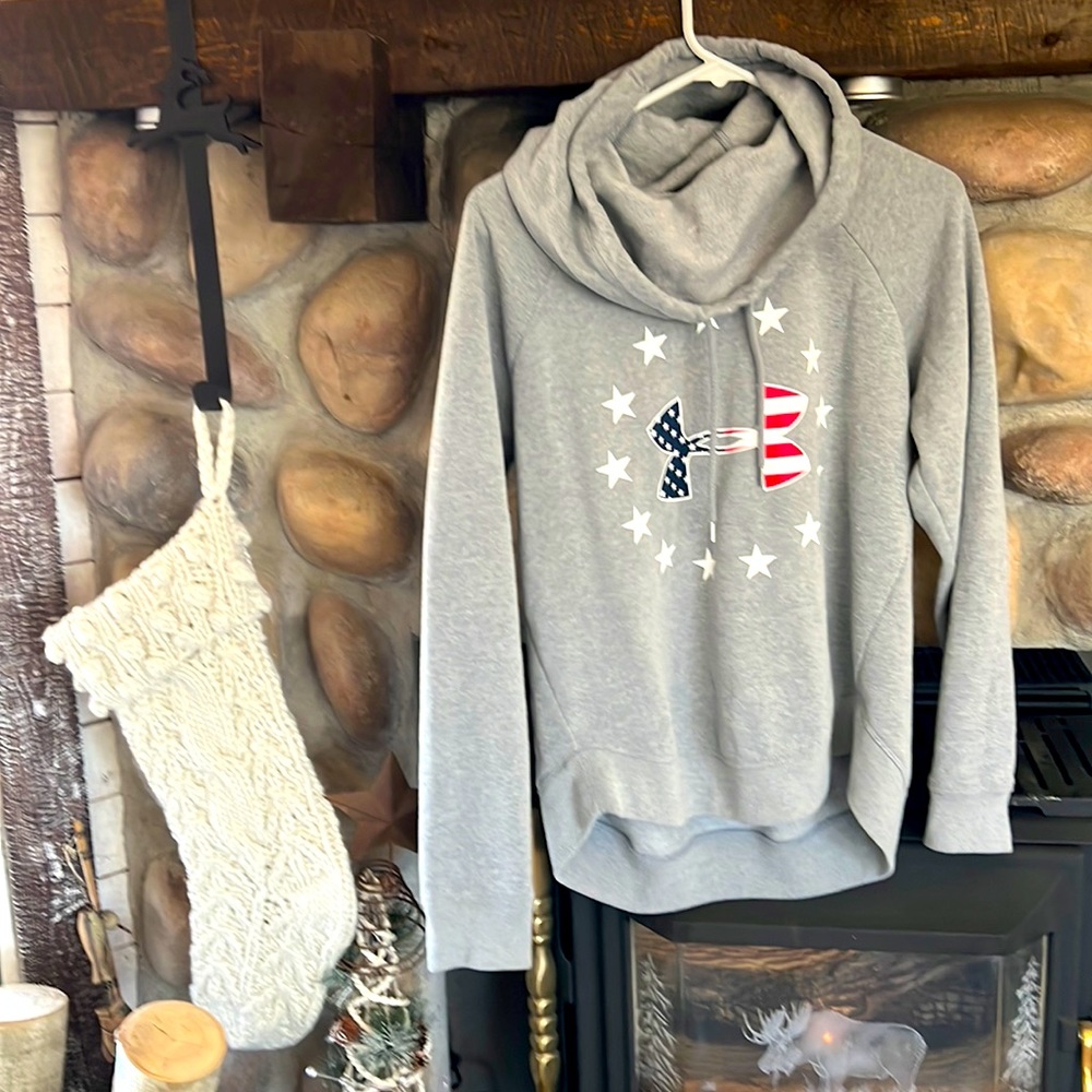 Cowl neck hoodie size small